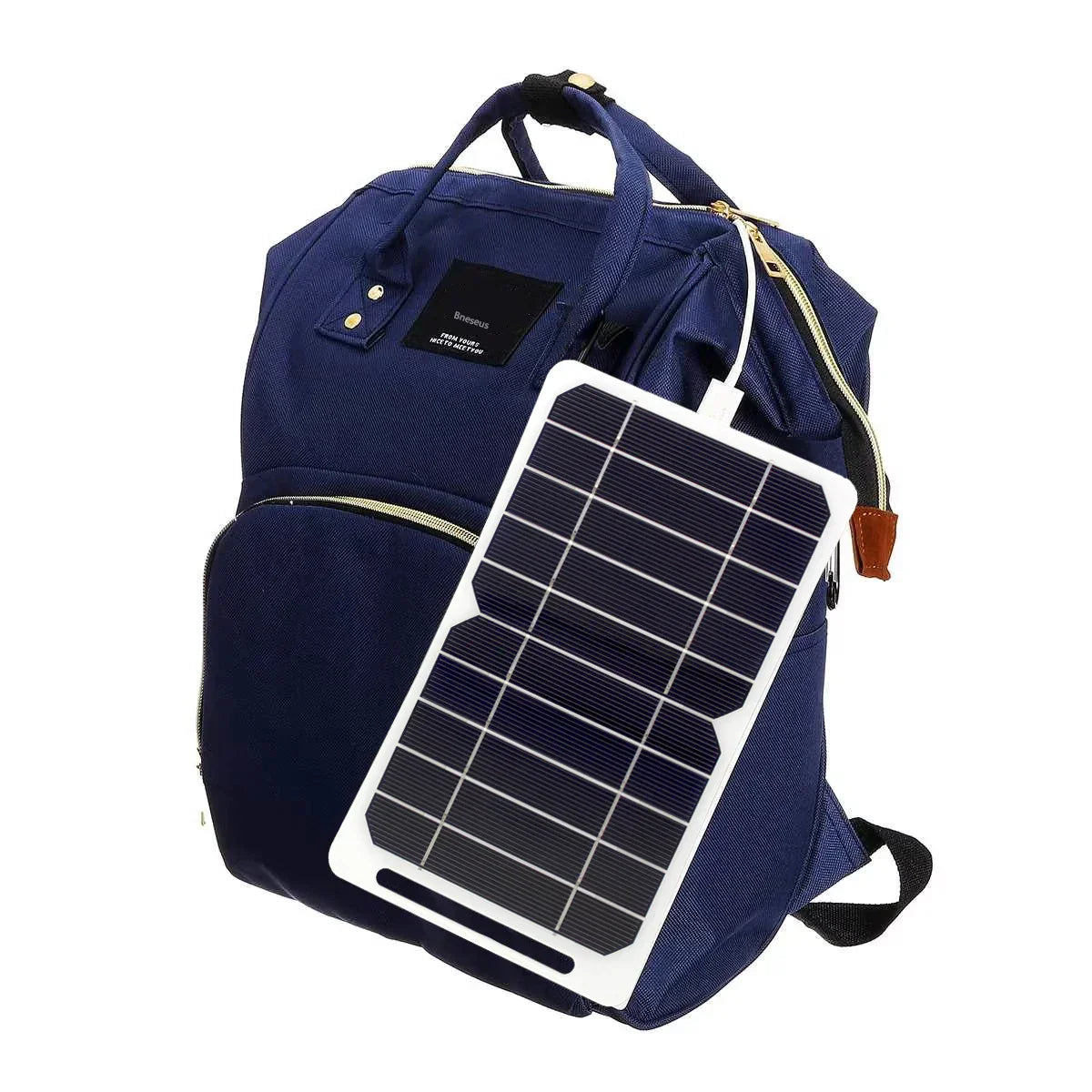 NNEOBA 10W Solar Panel USB Charging Kit - Complete Camping Power System