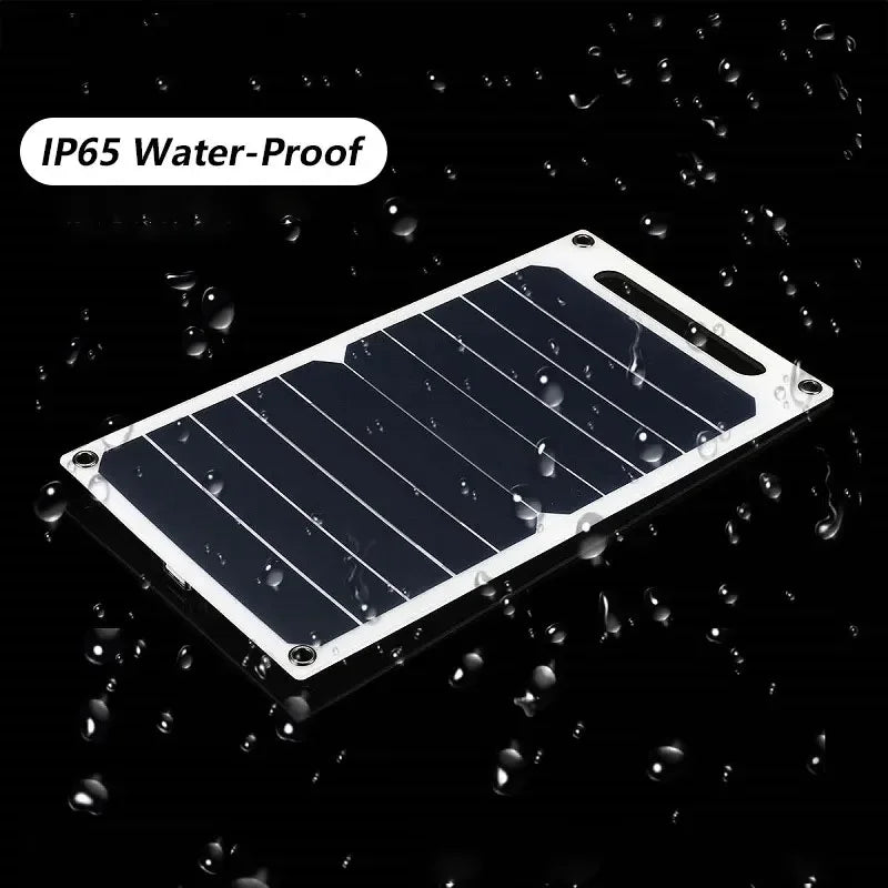 NNEOBA 30W Waterproof Solar Panel with USB - Portable Outdoor Charger