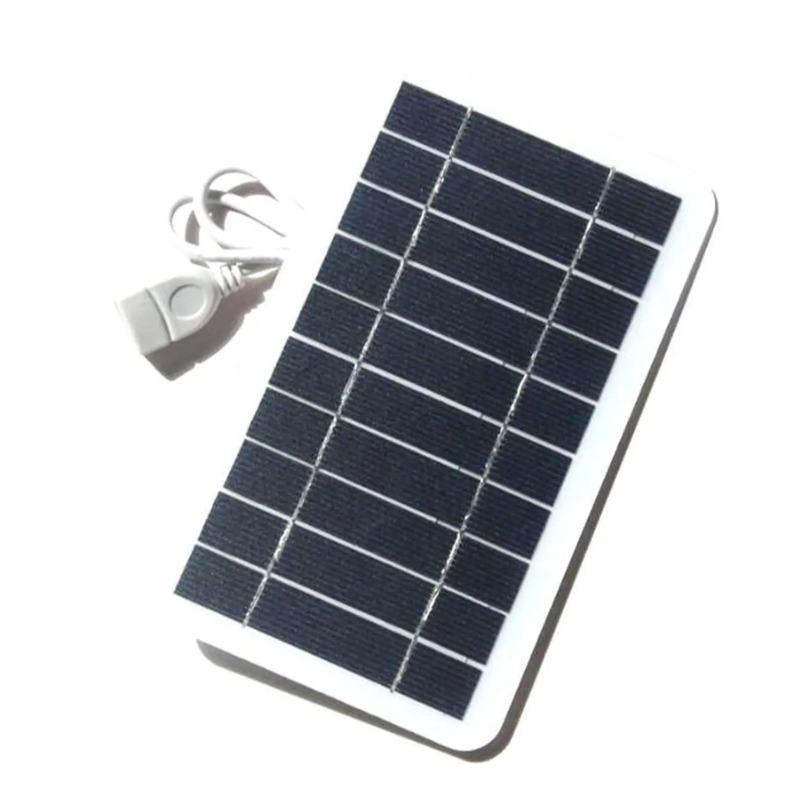 NNEOBA 2W Portable Solar Panel Charger - 5V USB Output Compact